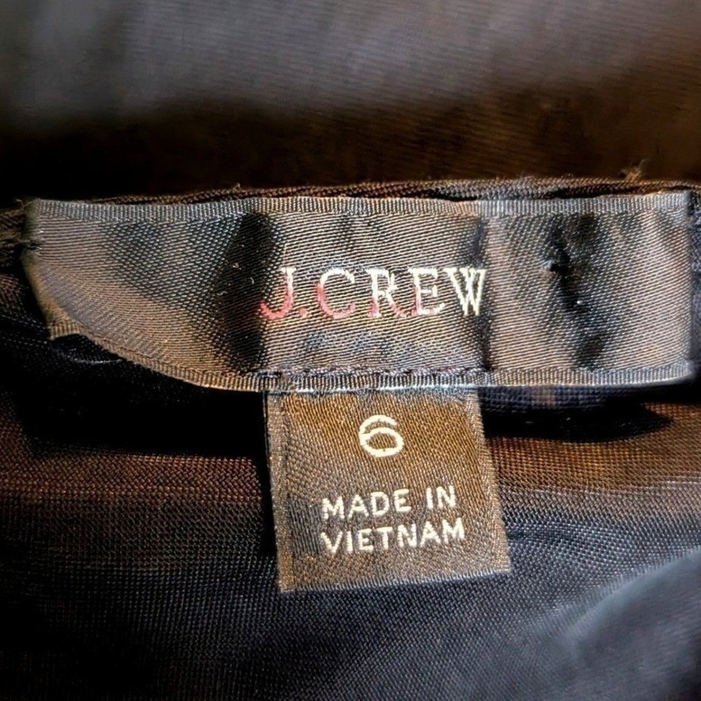 6 J. Crew Women Black Gwyneth Silky CBK Rachel Friends CBK Slip Dres Minimalist - Picture 9 of 11